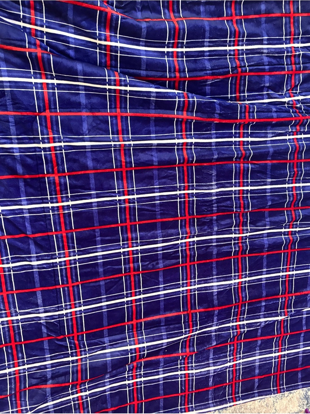 Concord blue&red warm blanket
